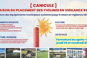 Canicule fermeture équipements municipaux