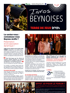 couv infos beynoises - octobre 2024